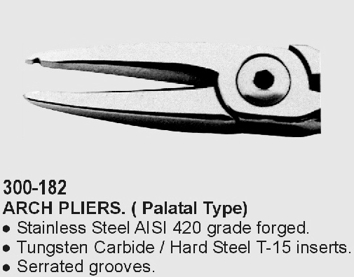 Arch Pliers (Palatal Type)